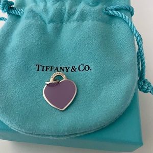 silver charm, small size, lavender color